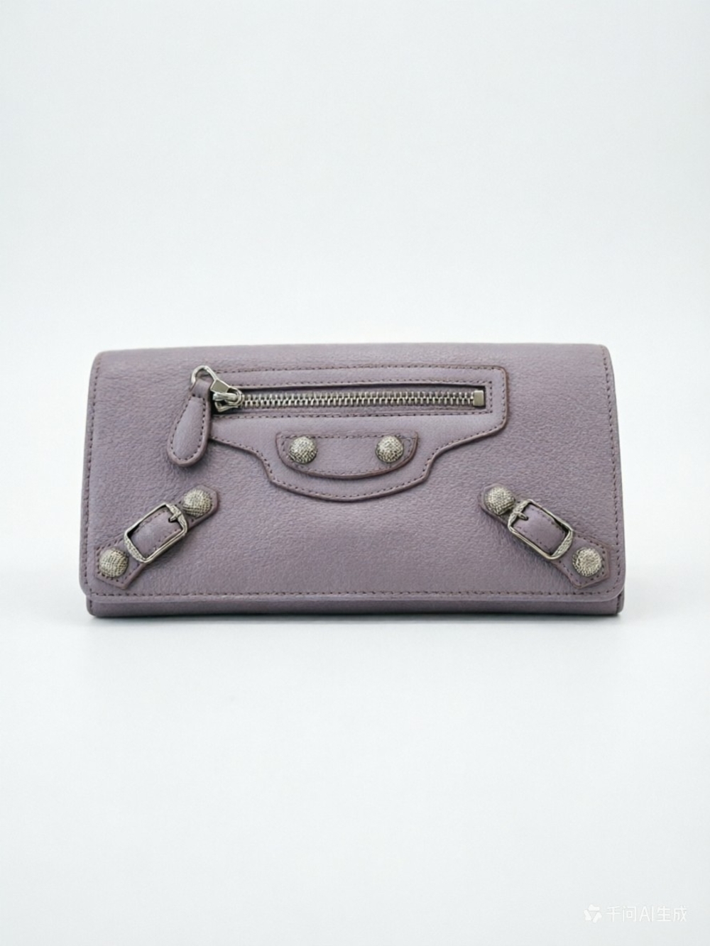 Balenciaga Lanvender Motocross Classic Money Continental Wallet